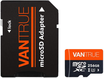 Vantrue MicroSDXC UHS-I U3 V30 Class 10 4K UHD SD Card