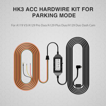 VIOFO HK3 ACC Hardwire Kit for A129, A129 Plus, A129 PRO, A129 IR, A119V3, Enables Parking Mode